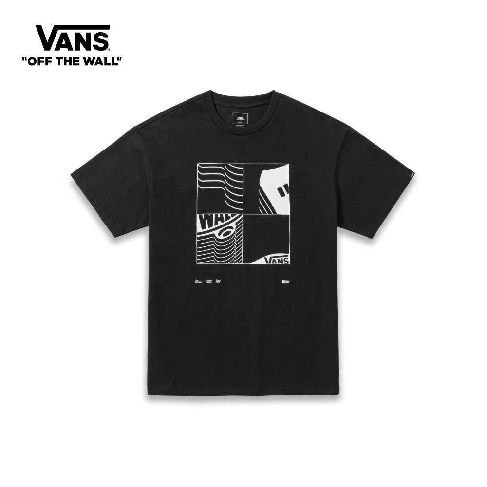 Vans Merch Pieces Logo Short Sleeve T-shirt Men BLACK VN0009ZVBLK1